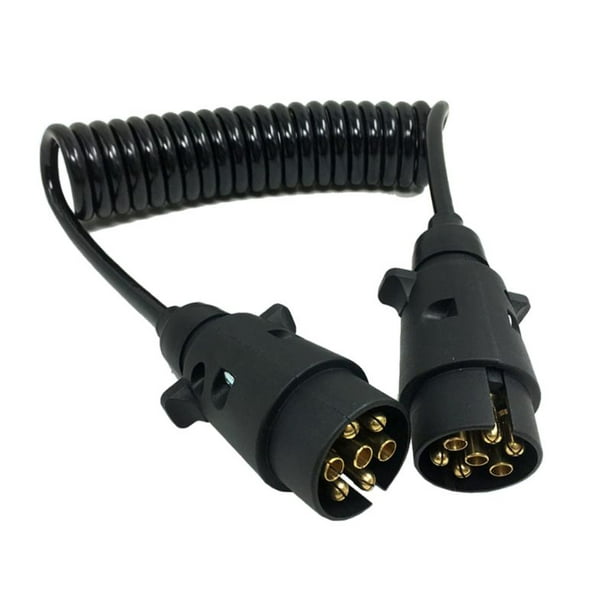 1.5m Trailer Light Electric Extension Cable Male To Female 7 Pin Plug To Socket